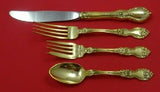 La Reine Vermeil By Wallace Sterling Regular Size Place Setting(s) 4pc Gold