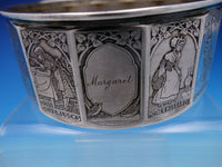 William Kerr Sterling Silver Nursery Rhyme Child's Plate and Bowl Set (#4378)