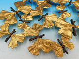 Butterfly Ginkgo by Michael Aram Goldtone Oxidized Trivet - New