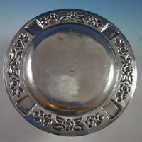 Aztec Rose by Maciel Mexican Mexico Sterling Silver Dessert Plate 8" (#1765)