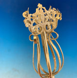 Blue Opaline Glass Handled Tussie Mussie Posey Posy Holder (#J1331)