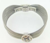 14k Gold .56ct Genuine Natural Diamond Bracelet with Enamel (#J4063)