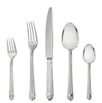 Aria by Christofle France Silver Plated Flatware Setting 5-pc Dinner New