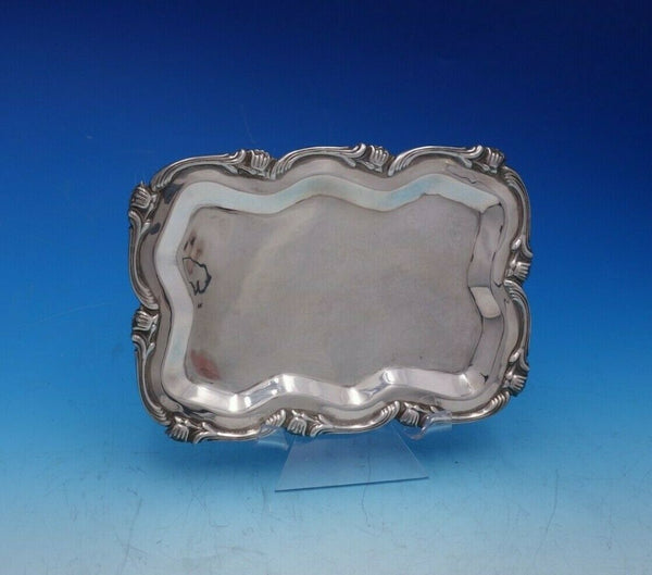 Water Lily by Camusso Peruvian Sterling Silver Business Card Tray (#4694)