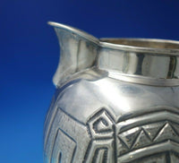 Mayan by DEB .900 Silver Mexican Water Pitcher w/ Scenes Designs c.1940 (#5621)