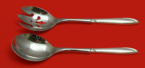 Silver Rhythm by International Sterling Silver Salad Serving Set HHWS  Custom