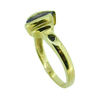 14k Yellow Gold Marquise .89ct Genuine Natural Sapphire Ring (#J537)