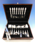 Lucerne by Wallace Sterling Silver Flatware Set Service 47 Pieces R Monogram