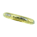 Deco 14k Yellow and White Gold Ring Band (#J4531)