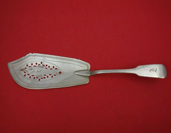 Napthali Hart English Sterling Silver Fish Server Pierced Engraved with Fish 11"