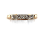 14k Yellow Gold Genuine Natural Diamond Wedding Band Ring Jewelry (#J5843)