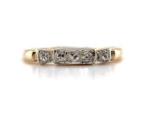 14k Yellow Gold Genuine Natural Diamond Wedding Band Ring Jewelry (#J5843)