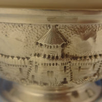 Baltimore Rose by Schofield Sterling Silver Bouillon Cup with Castles (#0311)