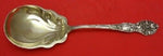 Wild Rose By Watson Sterling Silver Berry Spoon Goldwashed 9" Serving