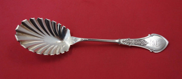 Alameda aka Ivy by Koehler & Ritter Sterling Silver Preserve Spoon Fluted 7"