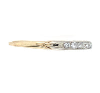 14k Yellow Gold Genuine Natural Diamond Wedding Band Ring Jewelry (#J6084)