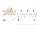 10k Yellow Gold Genuine Natural Onyx Men's Ring Initial "H" Size 9 (#J6131)
