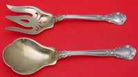 Chantilly by Gorham Sterling Silver Salad Serving Set GW w/ pierced fork 8 3/4"