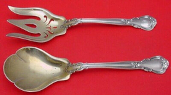 Chantilly by Gorham Sterling Silver Salad Serving Set GW w/ pierced fork 8 3/4"
