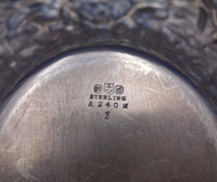 Gorham Sterling Silver Vegetable Bowl with Wide Floral Border #A240M (#6915)