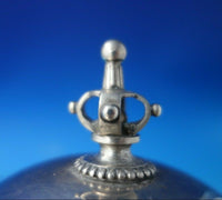 Beaded by Ball Black and Co Sterling Silver Butter Dome with Underplate (#6056)