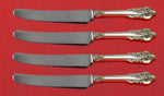 Grande Baroque by Wallace Sterling Silver Fruit Knife Set 4pc Custom 7" HH WS