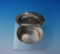 HE Sterling Silver Tea Caddy with Hinged Lid and Pineapple Finial (#4995)