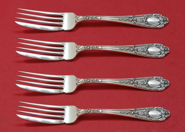 Fontaine by International Sterling Silver Fish Fork Set 4pc AS Custom 7 1/4"