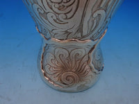 La Fantasy by Whiting Sterling Silver Tall Vase Acid Etched Figural Sea (#4663)