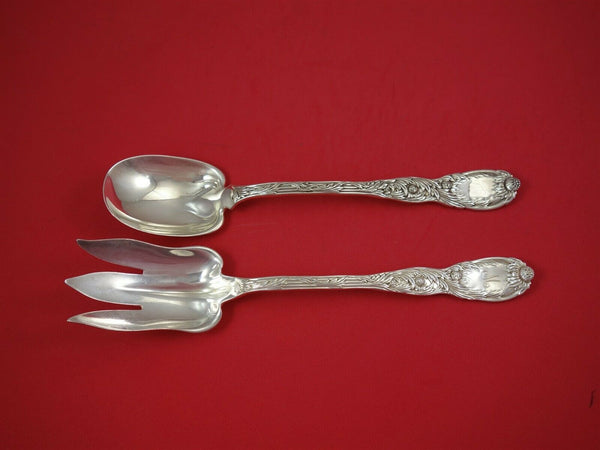 Chrysanthemum by Tiffany Sterling Silver Salad Serving Set 2pc 10 1/4"