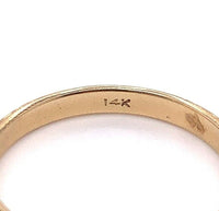 14k Yellow Gold Wedding Band with Raised Scallop Jewelry (#J5729)