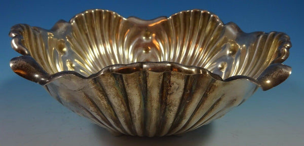 Whiting Sterling Silver Salad Bowl Repoussed Lettuce Leaf #2520 (#1404)