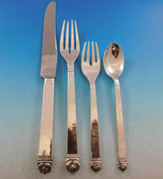 Peer Smed Handwrought Sterling Silver Flatware Set Service 82 pieces Dinner Size