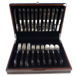 Contrast by Lunt Sterling Silver Flatware Set Service 48 Pcs Mid-Century Modern