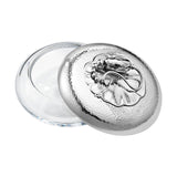 Georg Jensen BLOSSOM Sterling Silver Bonbonniere Dish Box Hammered Large - New