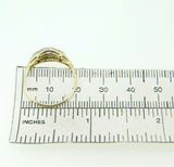 Vintage 18k Yellow Gold Genuine Natural Diamond Three Stone Ring .43ct (#J852)