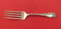 Chrysanthemum by Durgin Sterling Silver Cold Meat Fork Unusual 7 3/4"
