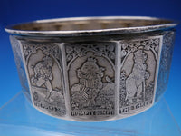 William Kerr Sterling Silver Nursery Rhyme Child's Plate and Bowl Set (#4378)