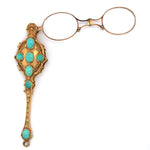 14k Yellow Gold Art Nouveau Black Starr Frost Opera Lorgnette Glasses (#J5912)