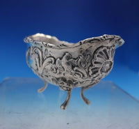 German .800 Silver Salt Dip with Birds and Foliage 2" x 3 1/2" 1.4 ozt. (#4047)