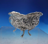 German .800 Silver Salt Dip with Birds and Foliage 2" x 3 1/2" 1.4 ozt. (#4047)