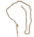 Victorian Gold Filled Watch Chain with Seed Pearl (#J5465)