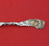 Medallion aka Etruscan aka Homeric by Shiebler Sterling Salad Serving Fork Gold