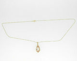 14k Rose Gold 3.5ct Genuine Natural Morganite Diamond Pendant (#J4669)