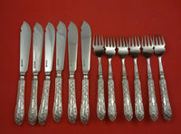 English by Briddon Brothers Silverplate Individual Fish Set 12 pieces Brite-cut