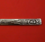 Kozuka by Gorham Sterling Silver Fish Knife Bright-Cut with Man Squid 7 7/8"