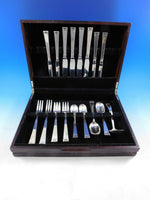 Chinese Key by Allan Adler Sterling Silver Flatware Set Service 25 pcs Dinner