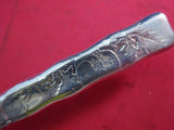 Lap Over Edge Acid Etched by Tiffany Sterling Silver Dinner Knife Tomatoes Mono