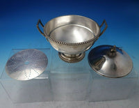 Beaded by Ball Black and Co Sterling Silver Butter Dome with Underplate (#6056)