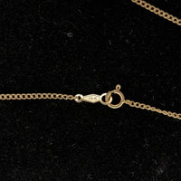 14k Yellow Gold Coral Briolette Victorian Lavaliere Necklace (#J5501)